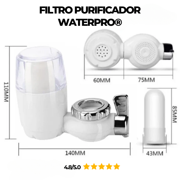 Filtro purificador de agua WaterPro® + Envío Gratis