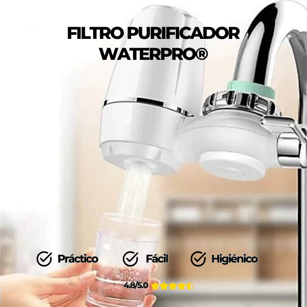 Filtro purificador de agua WaterPro® + Envío Gratis