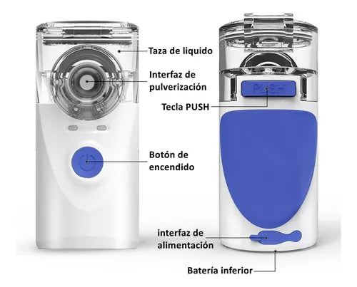 ¡Nebulizador Portátil Mesh 2.0: Respiración Fácil en Cualquier Lugar!