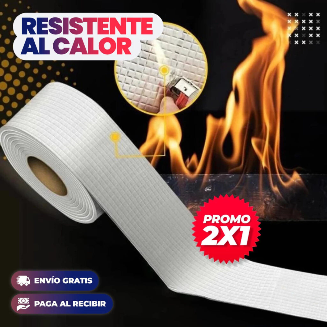 CINTA IMPERMEABLE 2X1™ | REPARA FUGAS AL INSTANTE