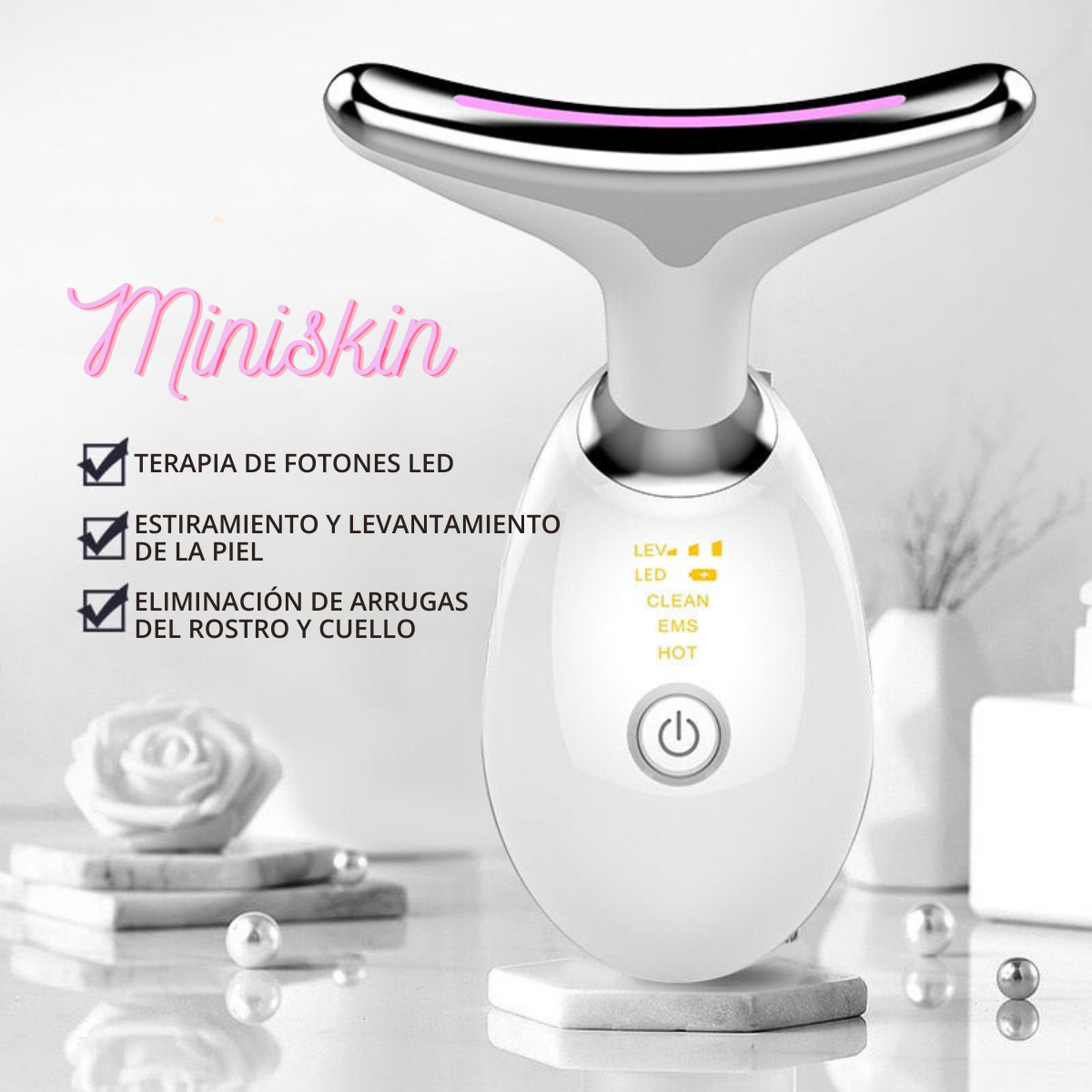 MINISKIN™ | Masajeador Facial Antiedad 🌟 +Gratis eBook de cuidados de la piel
