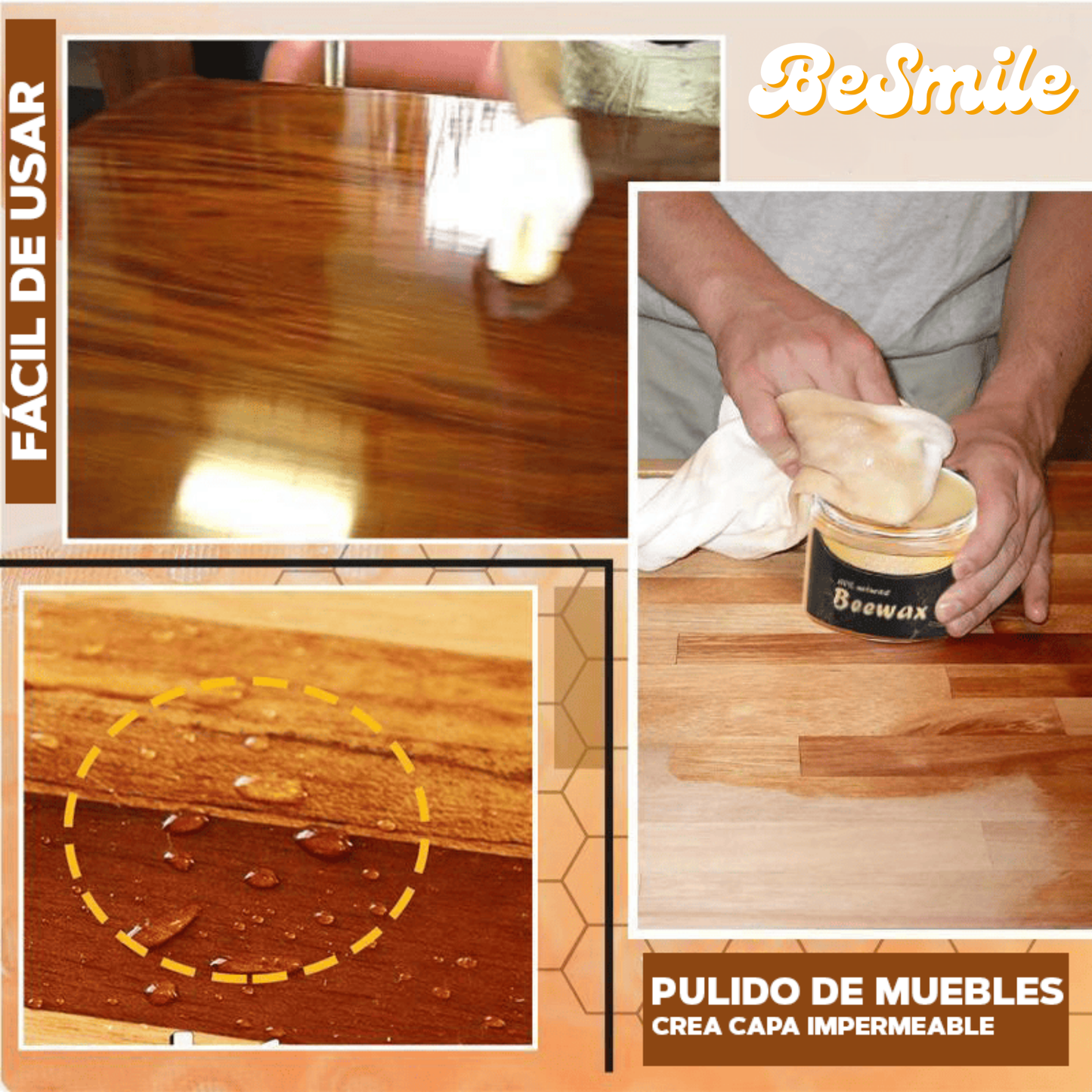 BEEWAX™ | CERA RESTAURADORA DE MADERA 100% NATURAL