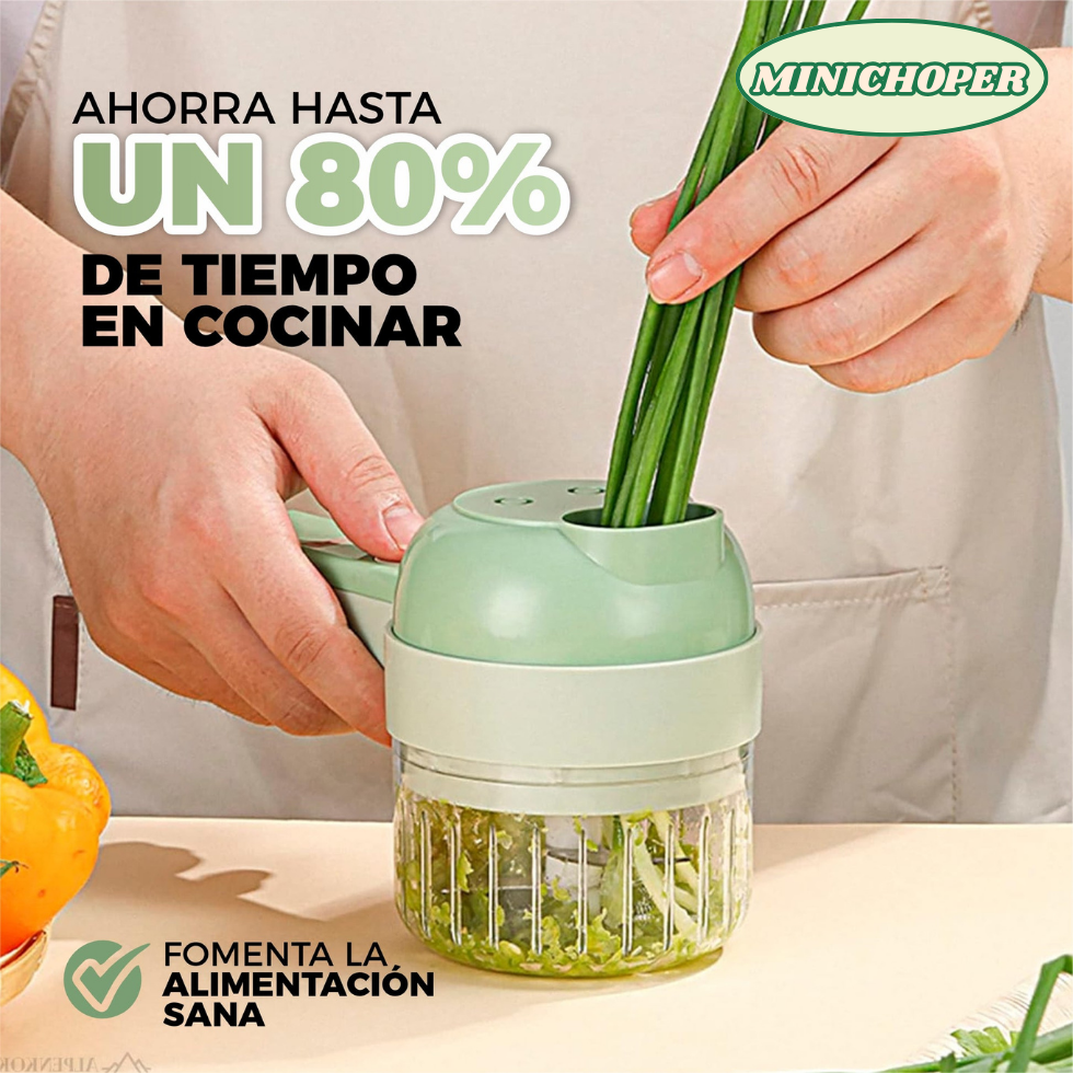 MINICHOPER | Cortador Portátil 4 EN 1