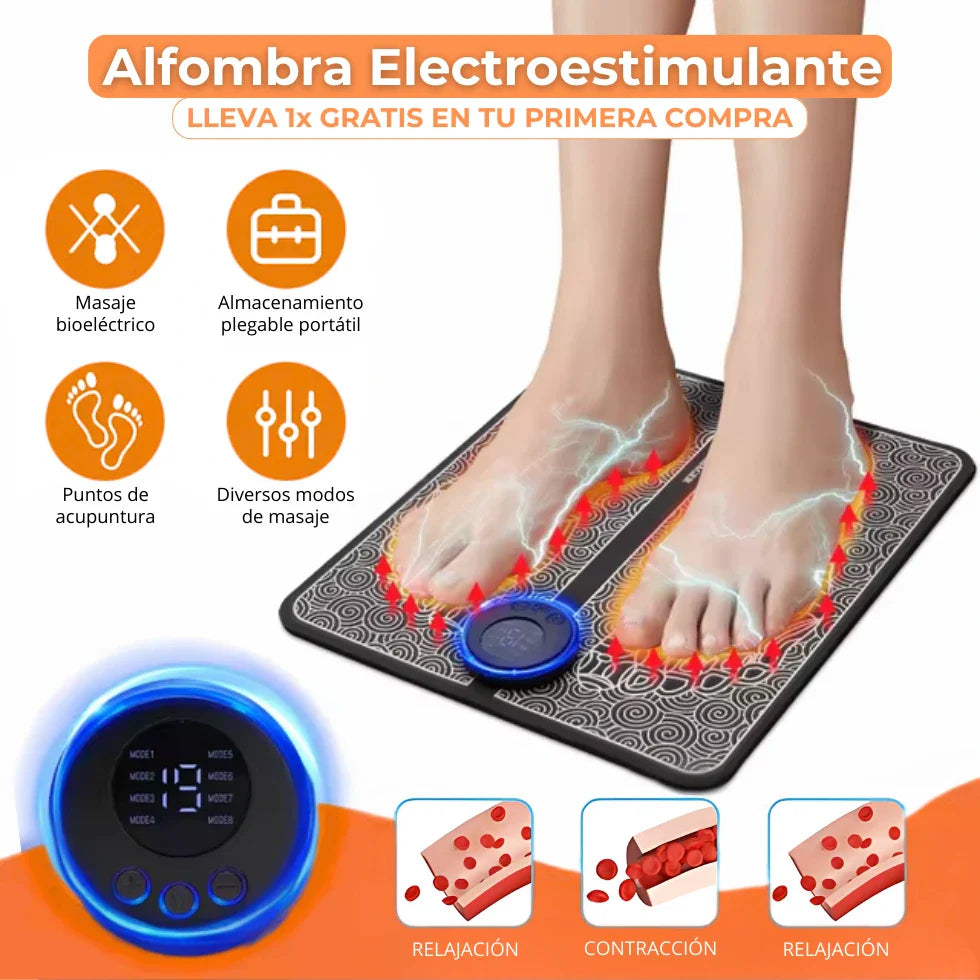 MASAJEADOR MUSCULAR + ALFOMBRA DE ELECTROESTIMULACIÓN