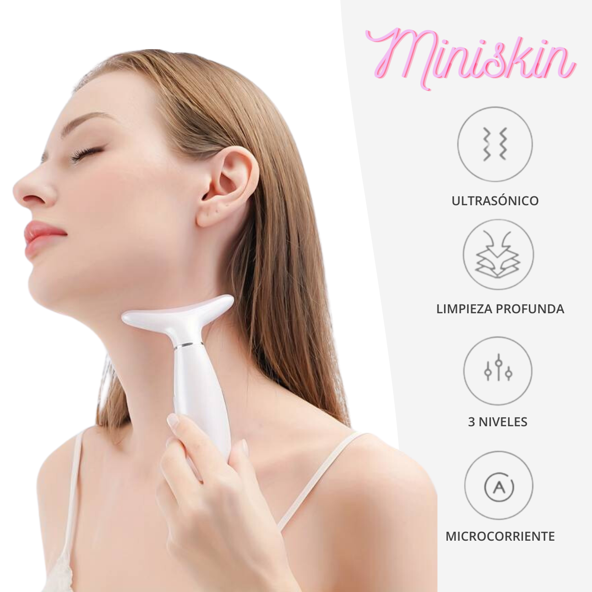 MINISKIN™ | Masajeador Facial Antiedad 🌟 +Gratis eBook de cuidados de la piel