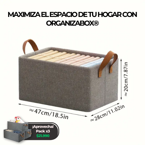 x3 Caja de Almacenamiento OrganizaBox®