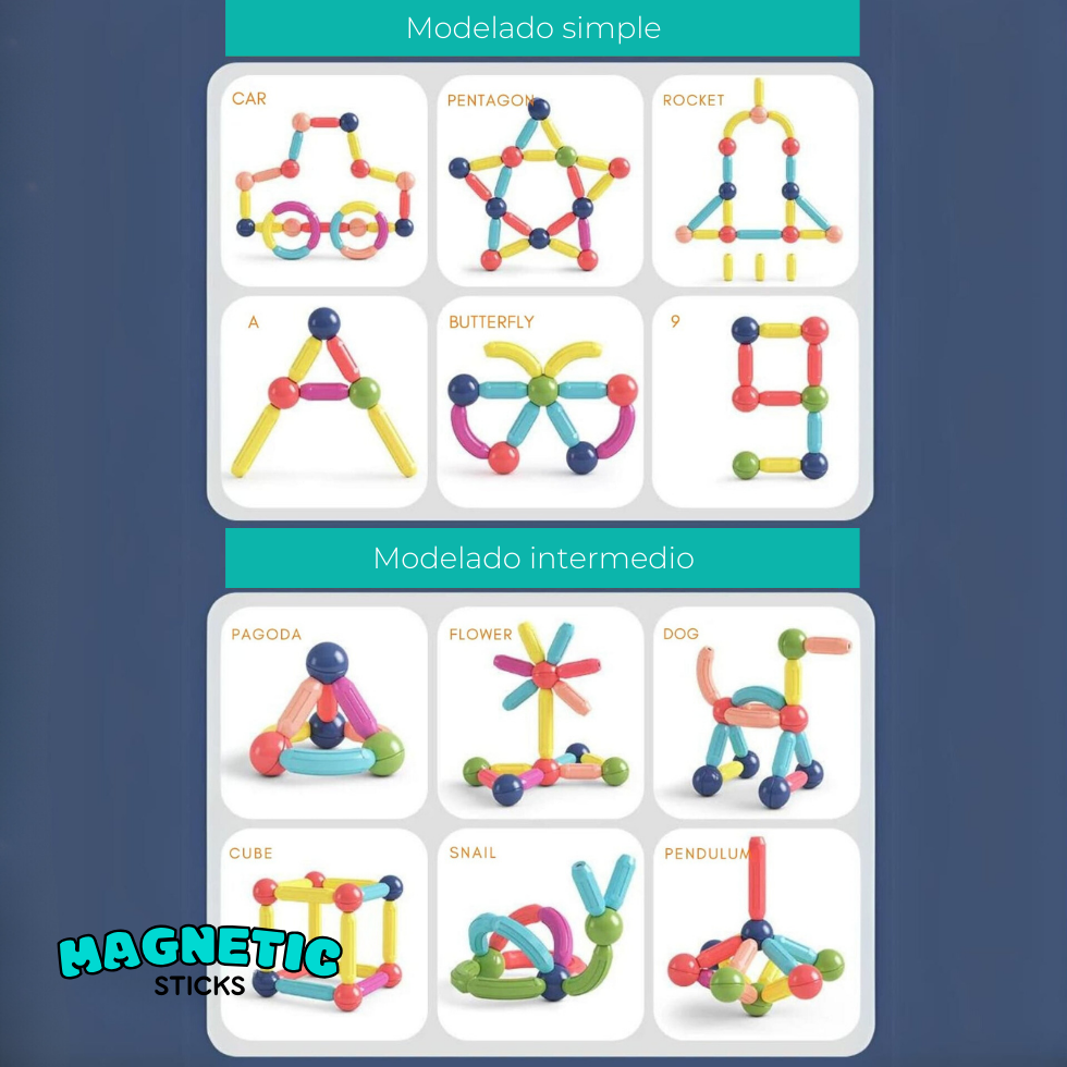 MAGNETIC STICK® | Bloques de construcción magnéticos