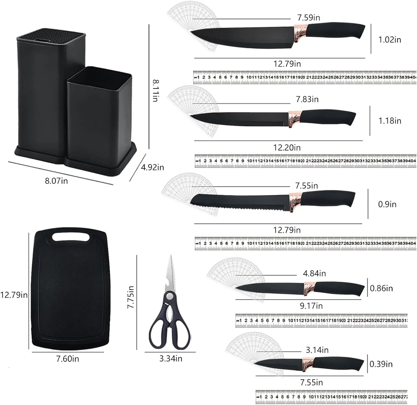 Set utensilios cocina 19 piezas