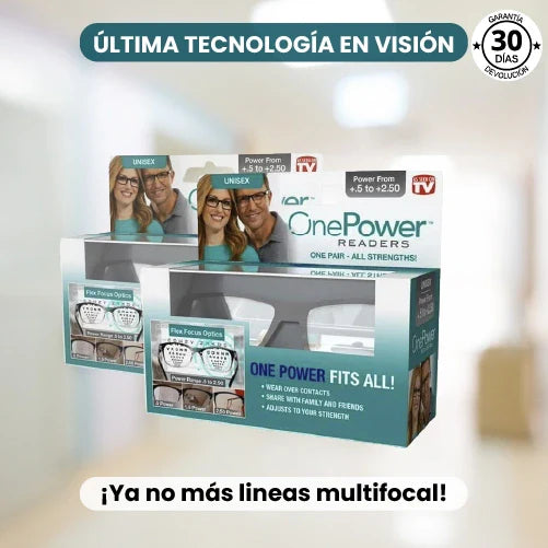 1+1 GRATIS | LENTES ÓPTICOS CON GRADUACIÓN INTELIGENTE - ONEPOWER