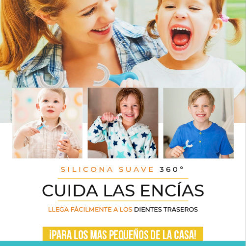 2X1 DENTALKIDS | CEPILLO PARA NIÑOS FORMA DE U