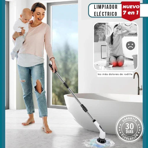 MYCLEANER | Limpiador eléctrico giratorio extensible 7 en 1