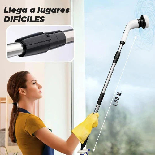 MYCLEANER | Limpiador eléctrico giratorio extensible 7 en 1
