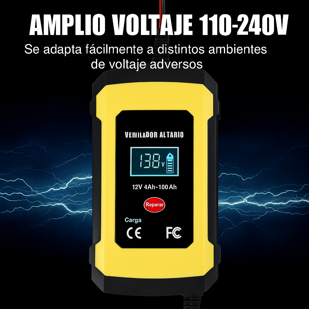 PowerVolt©- Carga Inteligente y Segura para tu Batería