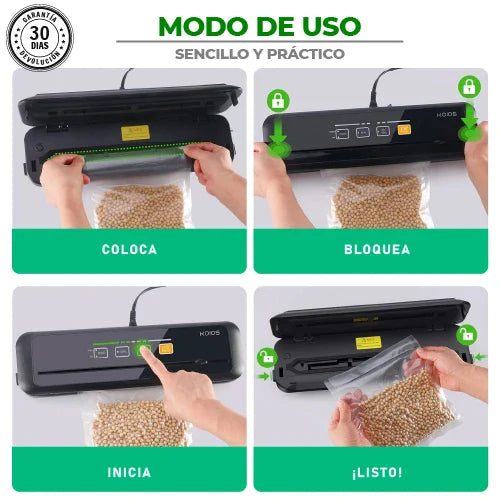 AIRVACUUM | SELLADOR AL VACIO DE ALIMENTOS + 10 BOLSAS GRATIS