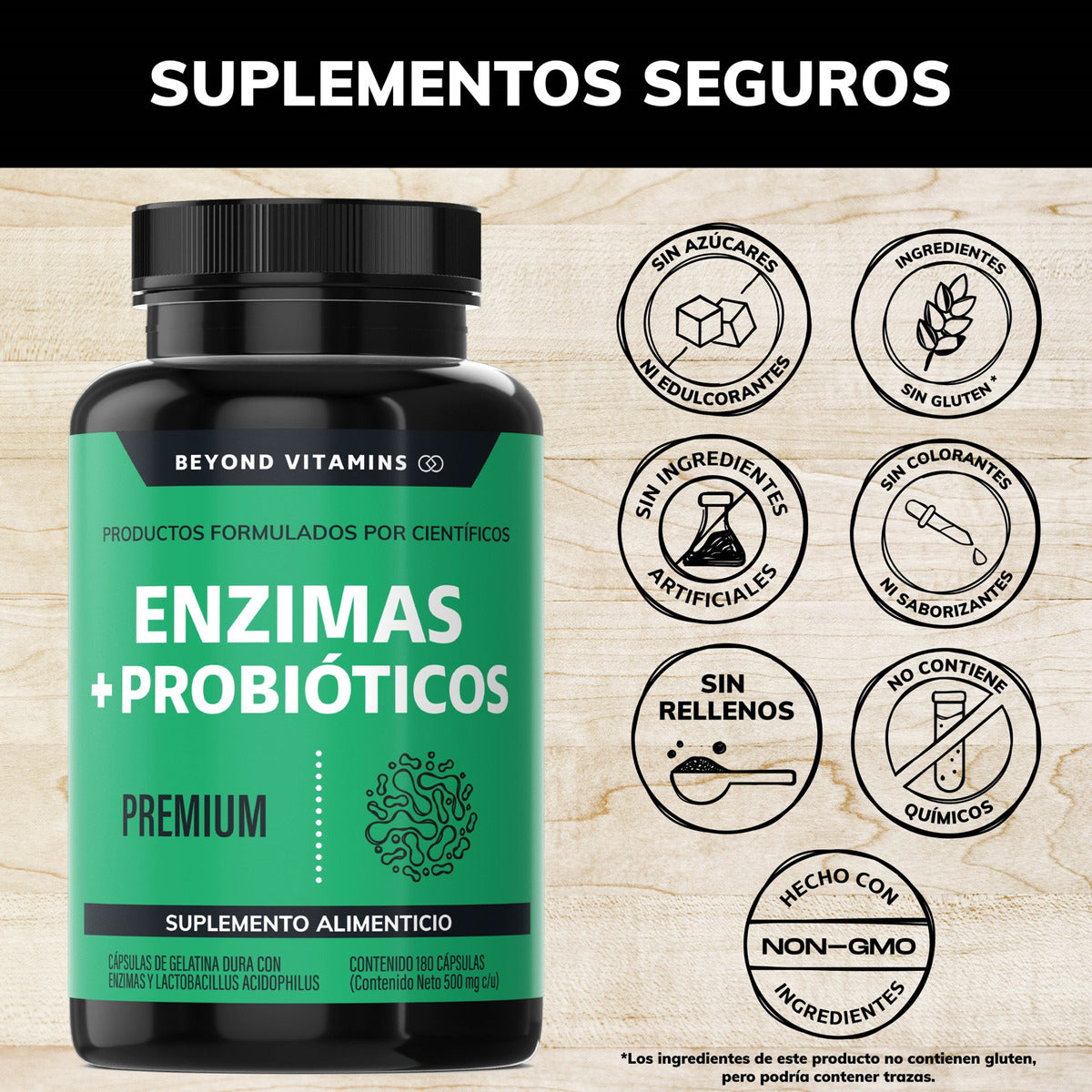 Enzimas Digestivas + Probióticos Beyond Vitamins | SOLO POR HOY 2X1