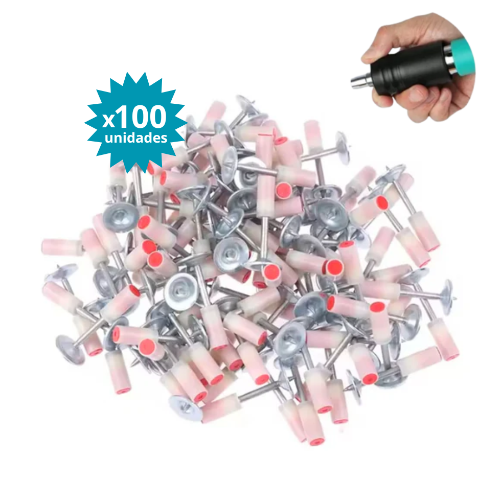 x100 Clavos Fulminantes de Alto Impacto