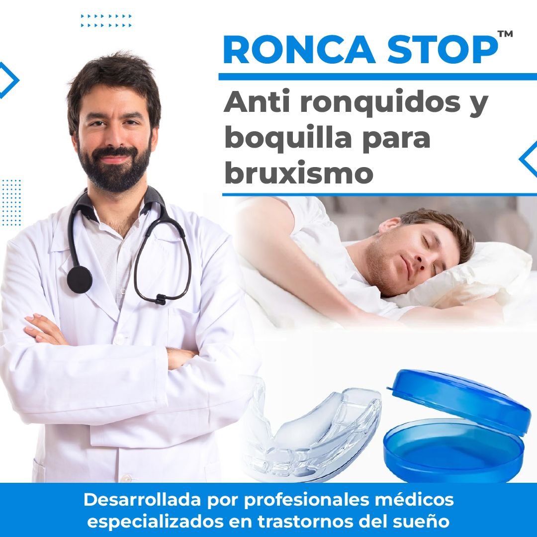 RoncaStop™ Anti ronquidos y boquilla para bruxismo
