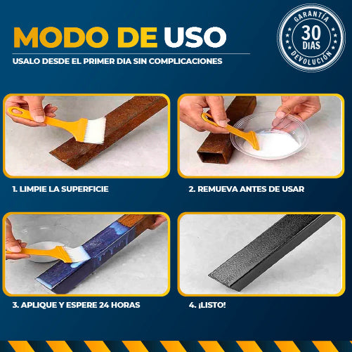 2X1 METALCLEAN™ | Removedor y Protector de Oxido Multiuso 1 KG