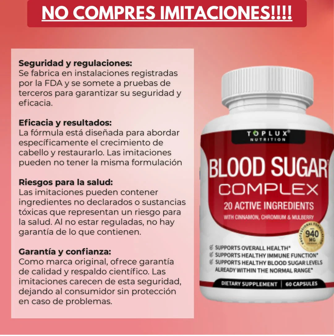 2x1 BloodSugar™ Complex l Estabiliza el azúcar en sangre 2X1 SOLO POR HOY
