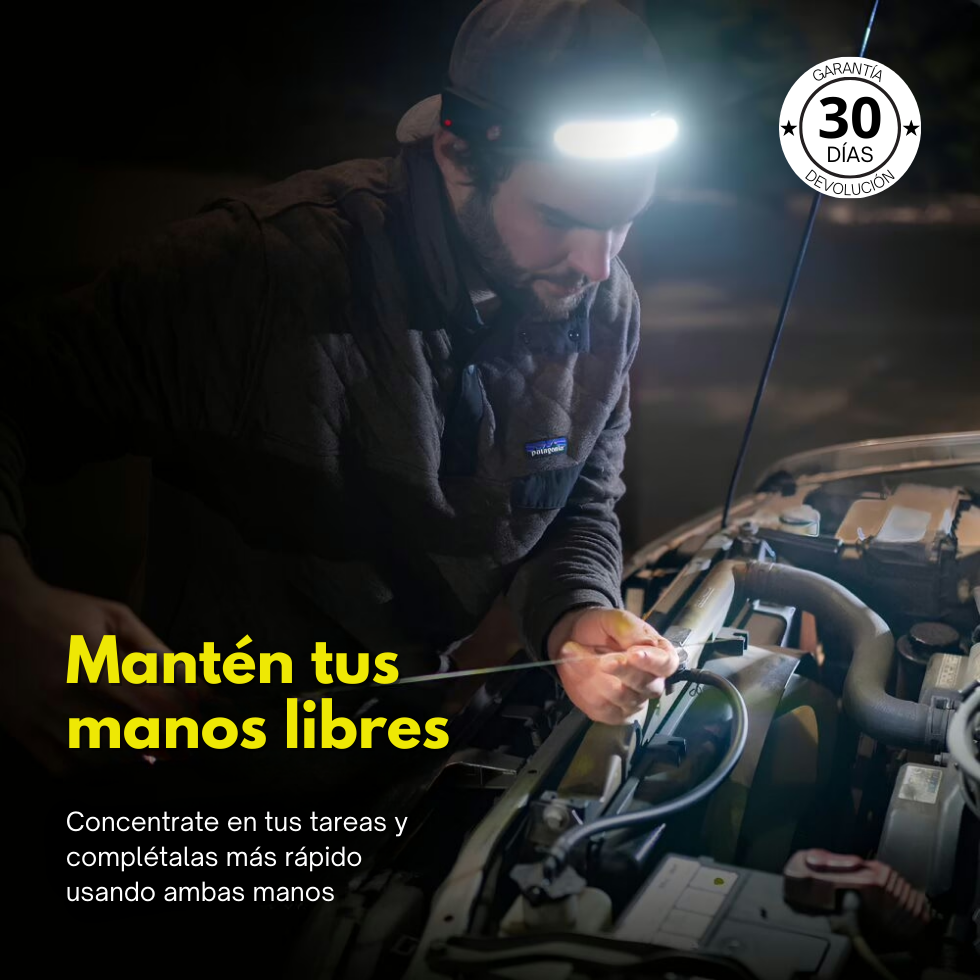 LUMENHEAD® Linterna Frontal LED Ultrabrillante