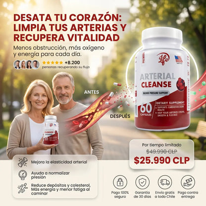 SOLO POR HOY 2X1 | ARTERIAL CLEANSE – MEJORA LA CIRCULACIÓN, CUIDA EL CORAZÓN | Suplemento Natural