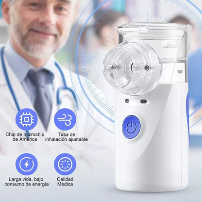 ¡Nebulizador Portátil Mesh 2.0: Respiración Fácil en Cualquier Lugar!