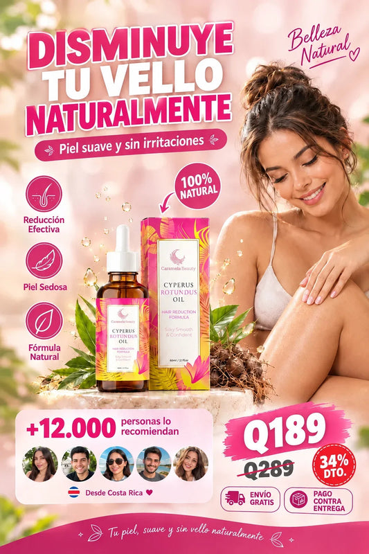 Aceite Natural Inhibidor de Vello Cyperus Rotundus