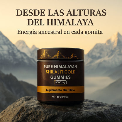 ShilajitGold – Gomitas de Shilajit Puro del Himalaya para Energía y Vitalidad