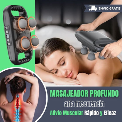 Masajeador Muscular 4 Cabezales