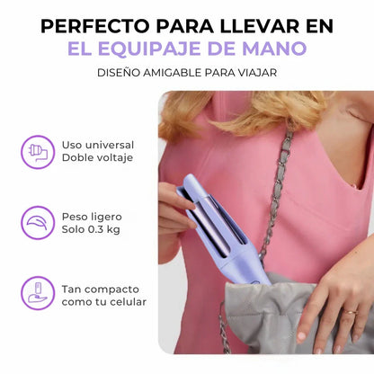BEWAVE | RIZADOR AUTOMATICO + SPRAY BRILLO CAPILAR GRATIS