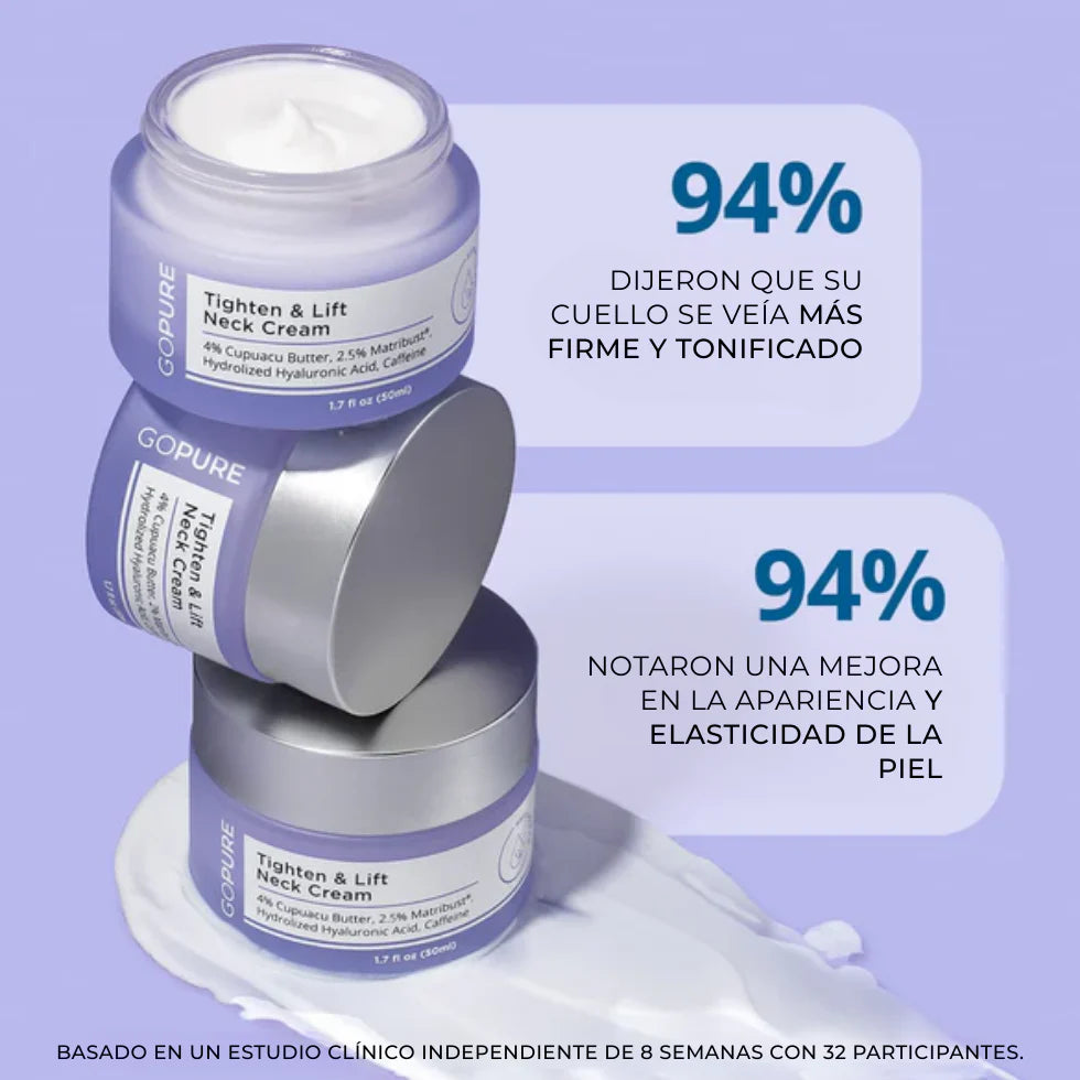 1+1 GRATIS GOPURE | Crema Reafirmante y Lifting para el Cuello