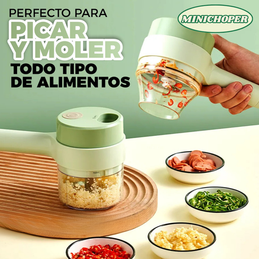 MINICHOPER | Cortador Portátil 4 EN 1