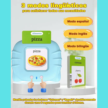 VerbaLingo | Dispositivo parlante + GRATIS 224 Tarjetas Educativas bilingues