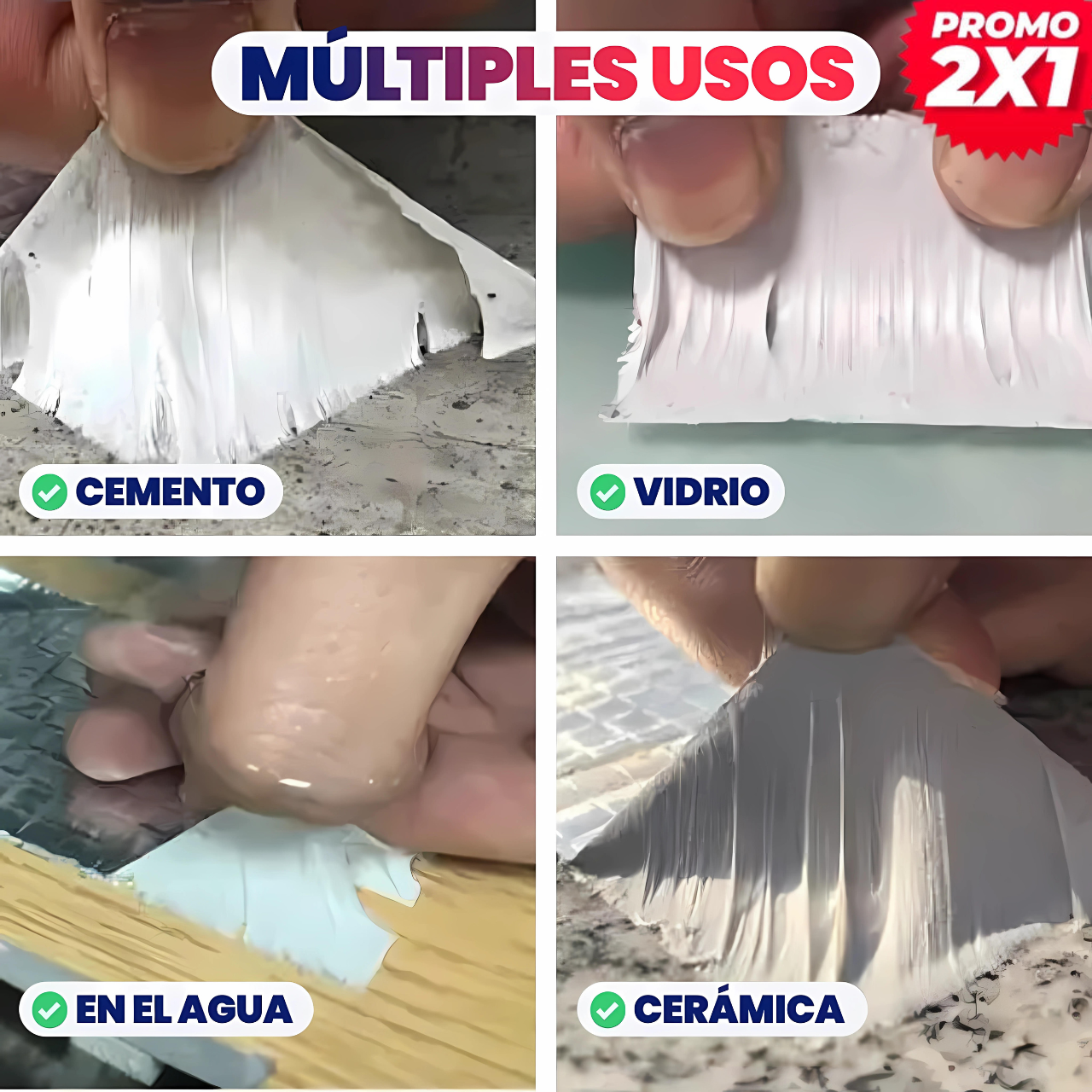 CINTA IMPERMEABLE 2X1™ | REPARA FUGAS AL INSTANTE