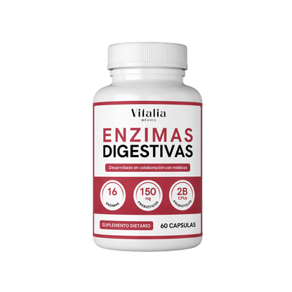 SOLO POR HOY 2X1 Enzimas Digestivas - Disfruta la comida sin sentirte pesada.