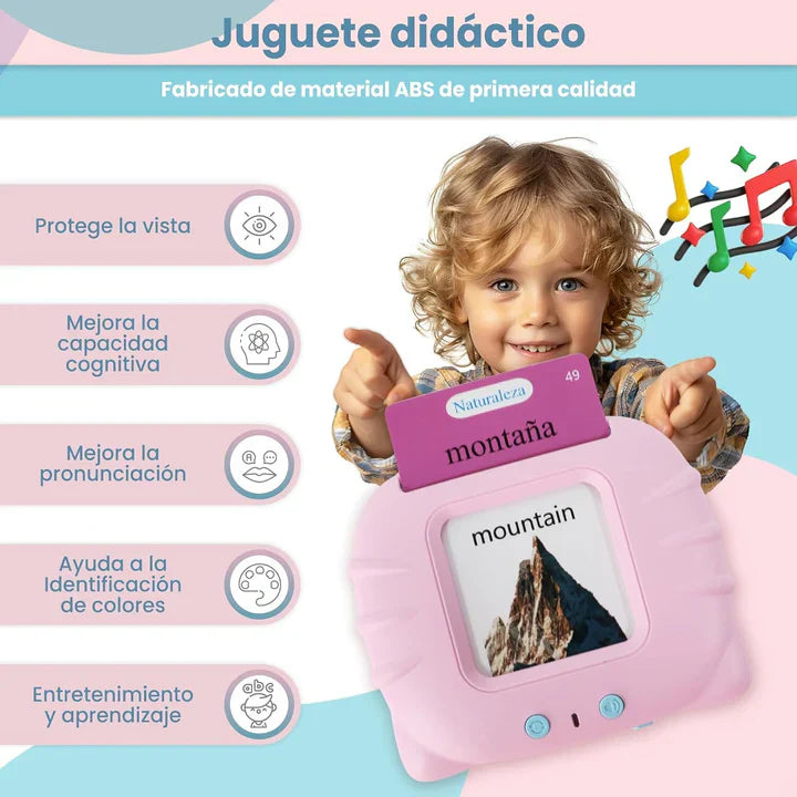 VerbaLingo | Dispositivo parlante + GRATIS 224 Tarjetas Educativas bilingues