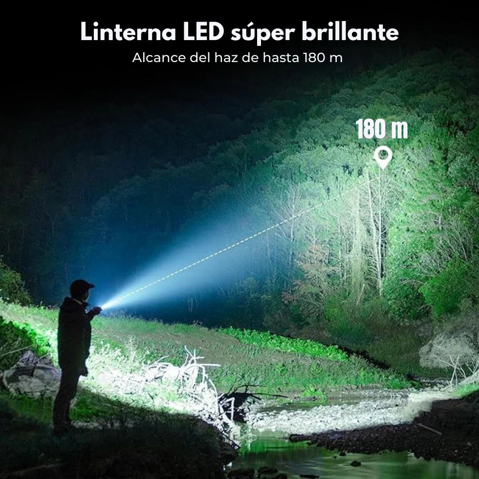 1+1 GRATIS | Linterna LED Militar Ultrabrillante para emergencias - TITANFORCE™