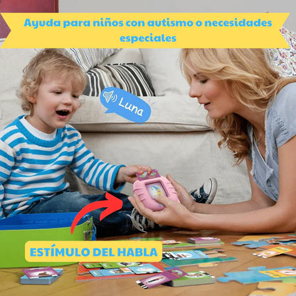 VerbaLingo | Dispositivo parlante + GRATIS 224 Tarjetas Educativas bilingues