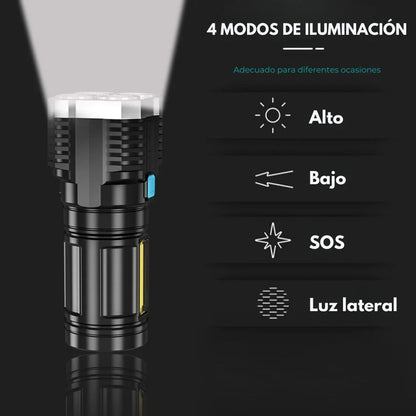 1+1 GRATIS | Linterna LED Militar Ultrabrillante para emergencias - TITANFORCE™