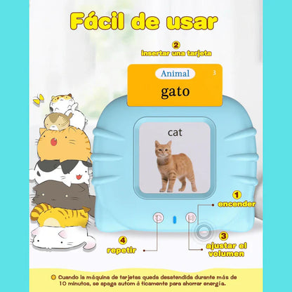VerbaLingo | Dispositivo parlante + GRATIS 224 Tarjetas Educativas bilingues