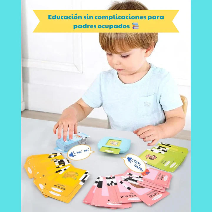 VerbaLingo | Dispositivo parlante + GRATIS 224 Tarjetas Educativas bilingues