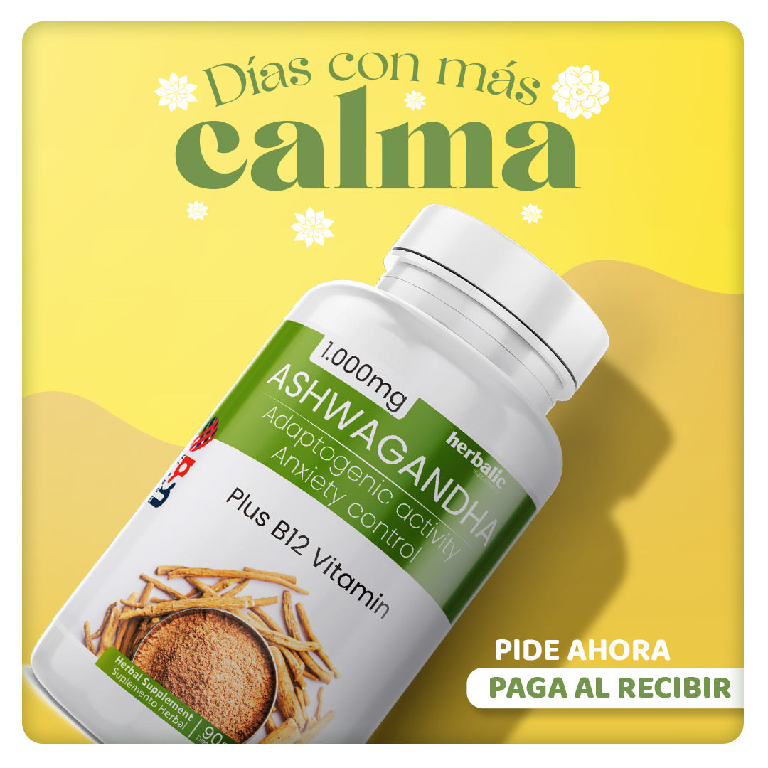 Ashwagandha 1000 mg, 90 Cápsulas