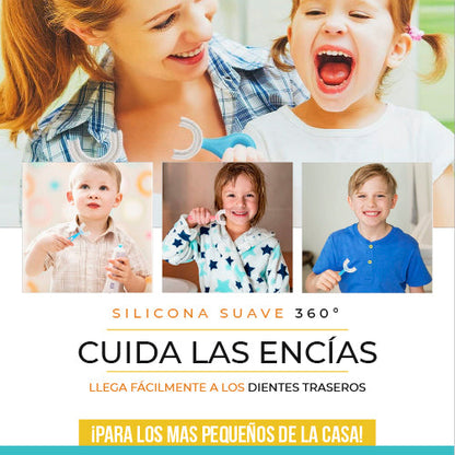 2X1 DENTALKIDS | CEPILLO PARA NIÑOS FORMA DE U