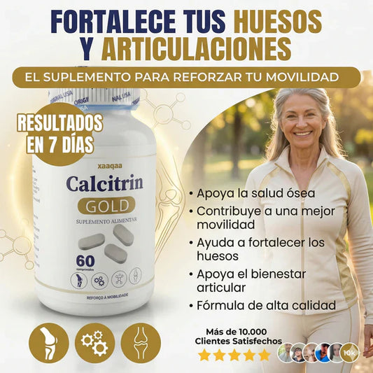 Calcitrin Gold - Recupera Tu Movilidad de forma natural 60 Caps 2x1 SOLO POR HOY