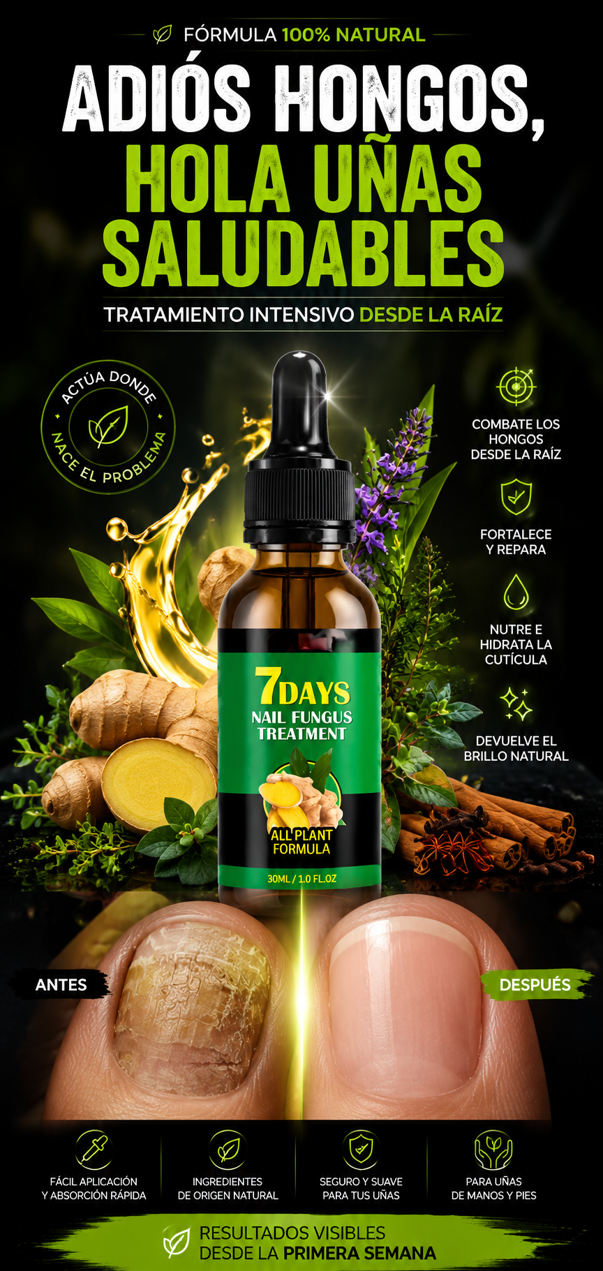 NAIL FUNGUS   ™ - Elimina el hongo de las uñas y mejora su aspecto.