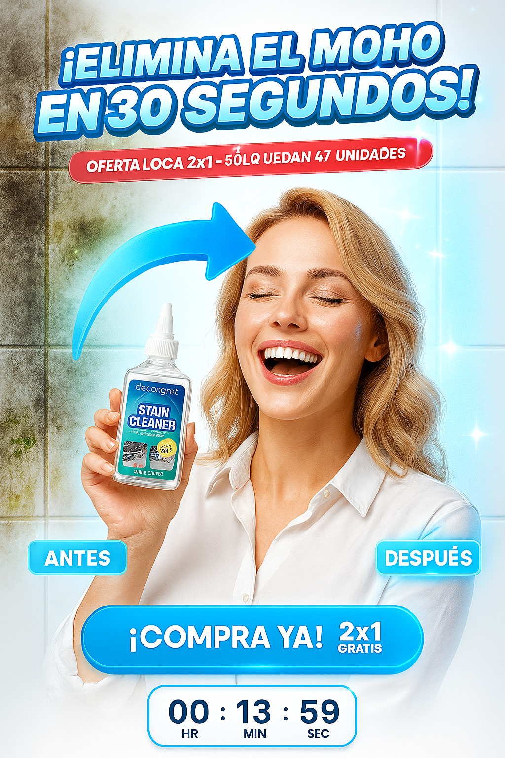 EcoEgret Removedor de moho profesional - OFERTA ESPECIAL 2X1