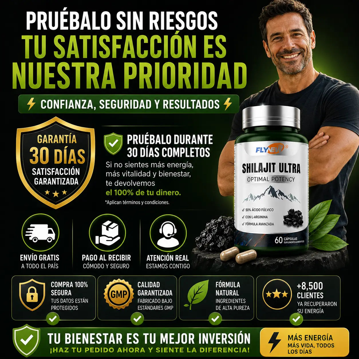 Shilajit Ultra Potencia Óptima MAXIMA VITALIDAD