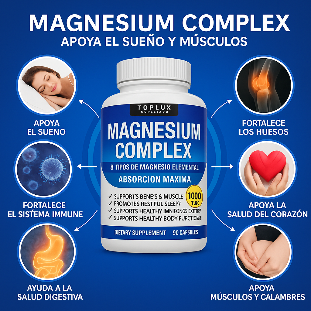 Magnesio Complex - XL 60 capsulas de Blandas 🎁 ESPECIAL CYBER DAYS 2x1  🎁