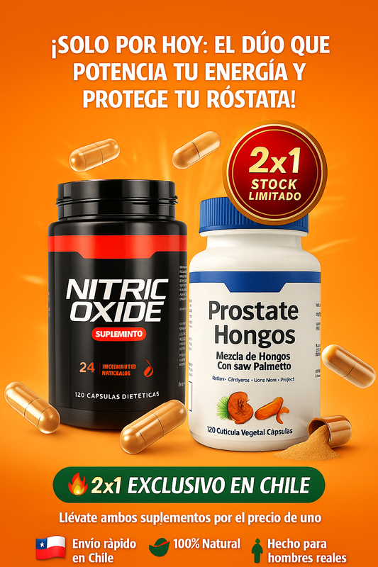 2x1 Oxido Nitrico + Cuidado De La Prostata
