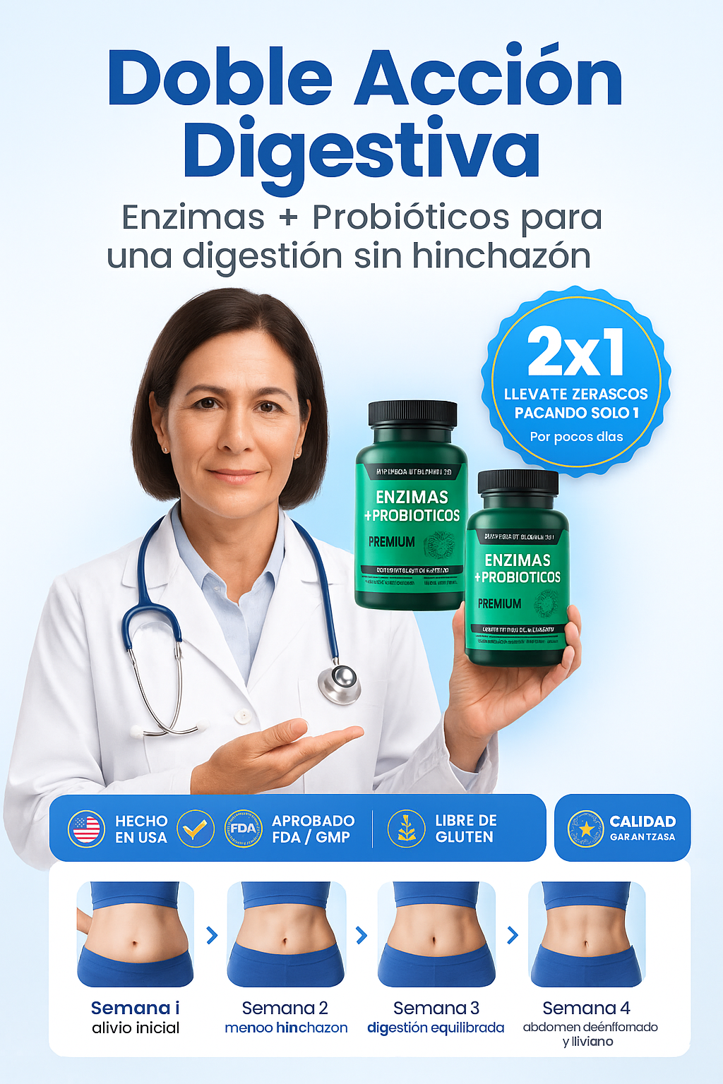 Enzimas Digestivas + Probióticos Beyond Vitamins  | SOLO POR HOY 2X1